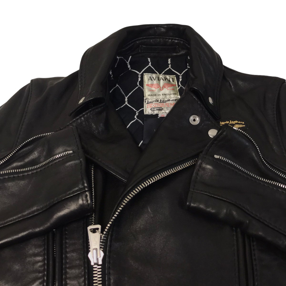 UNDERCOVER×Lewis Leathers レザージャケット UCQ9206 ブラック サイズ