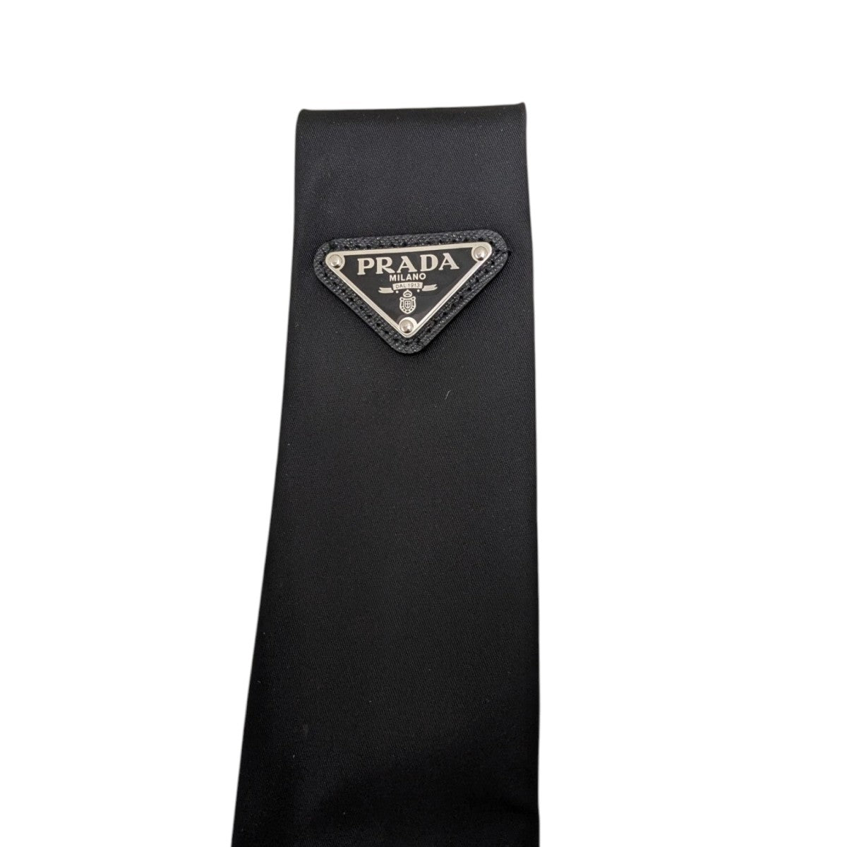 PRADA(プラダ) 三角ロゴプレート ギャバジンネクタイUCR77 S202 UCR77