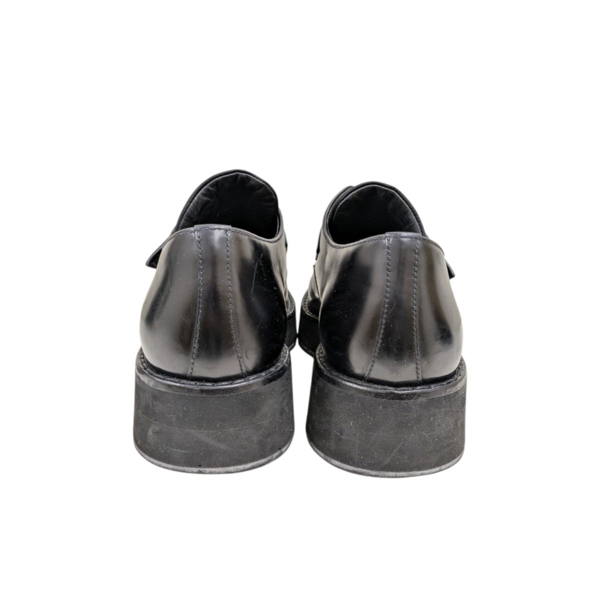 PRADA(プラダ) ベルクロレザーシューズ 2EG341 ブラック サイズ 8 1/2