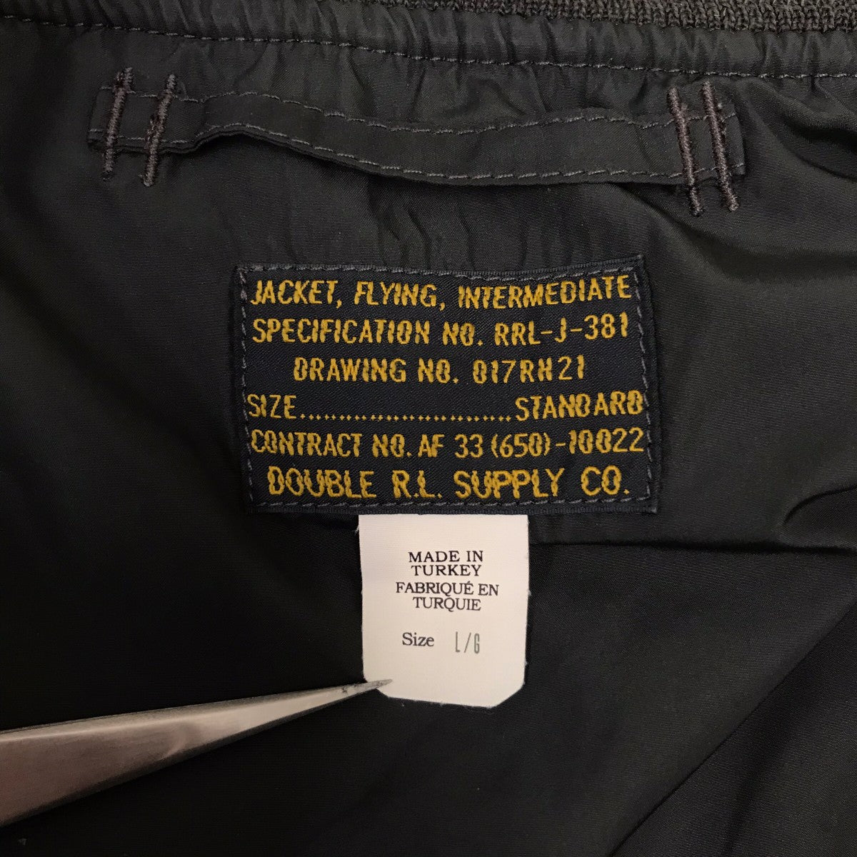 RRL(ダブルアールエル) MA-1ジャケット 782919895001 オリーブ サイズ