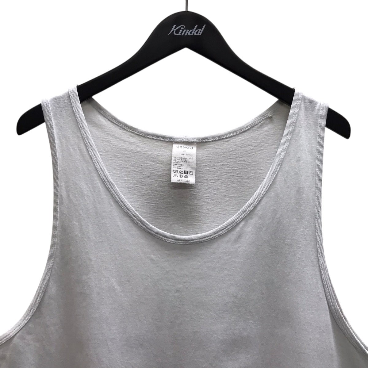 COMOLI(コモリ) 24SS サープラスタンクトップ Z01-05019 ホワイト