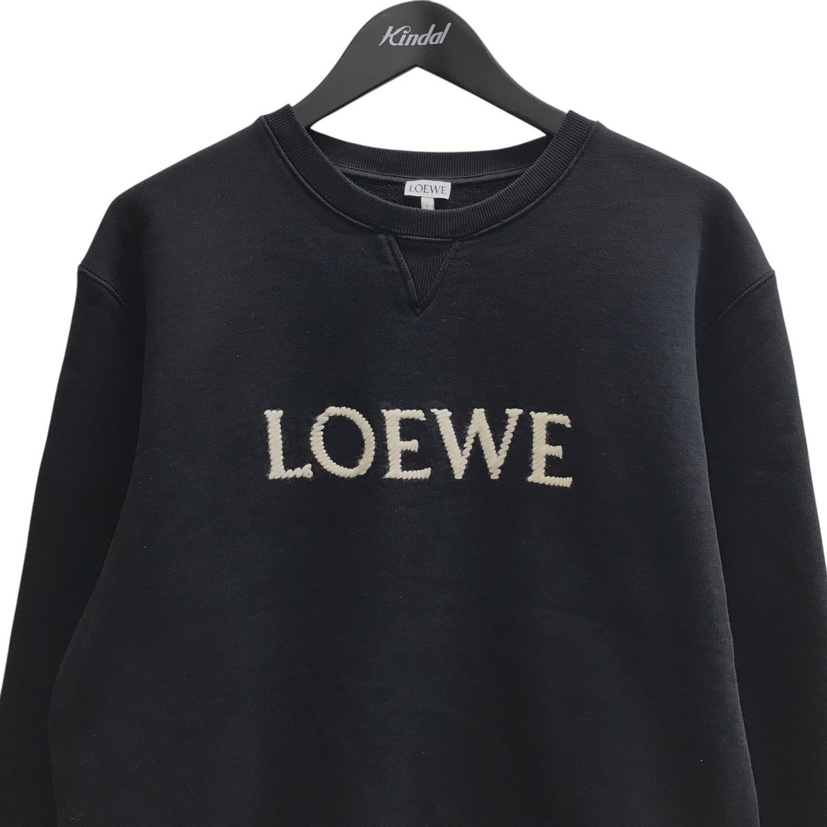 LOEWE(ロエベ) 刺繍スウェット 1726901 H526Y24326 ブラック サイズ L
