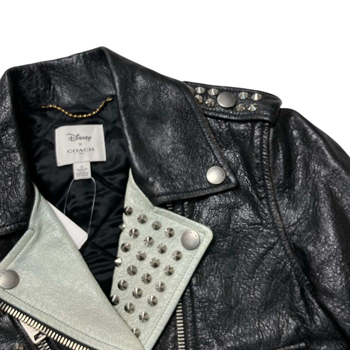 COACH×Disney スタッズダブルライダースジャケット000 2015 000 2015