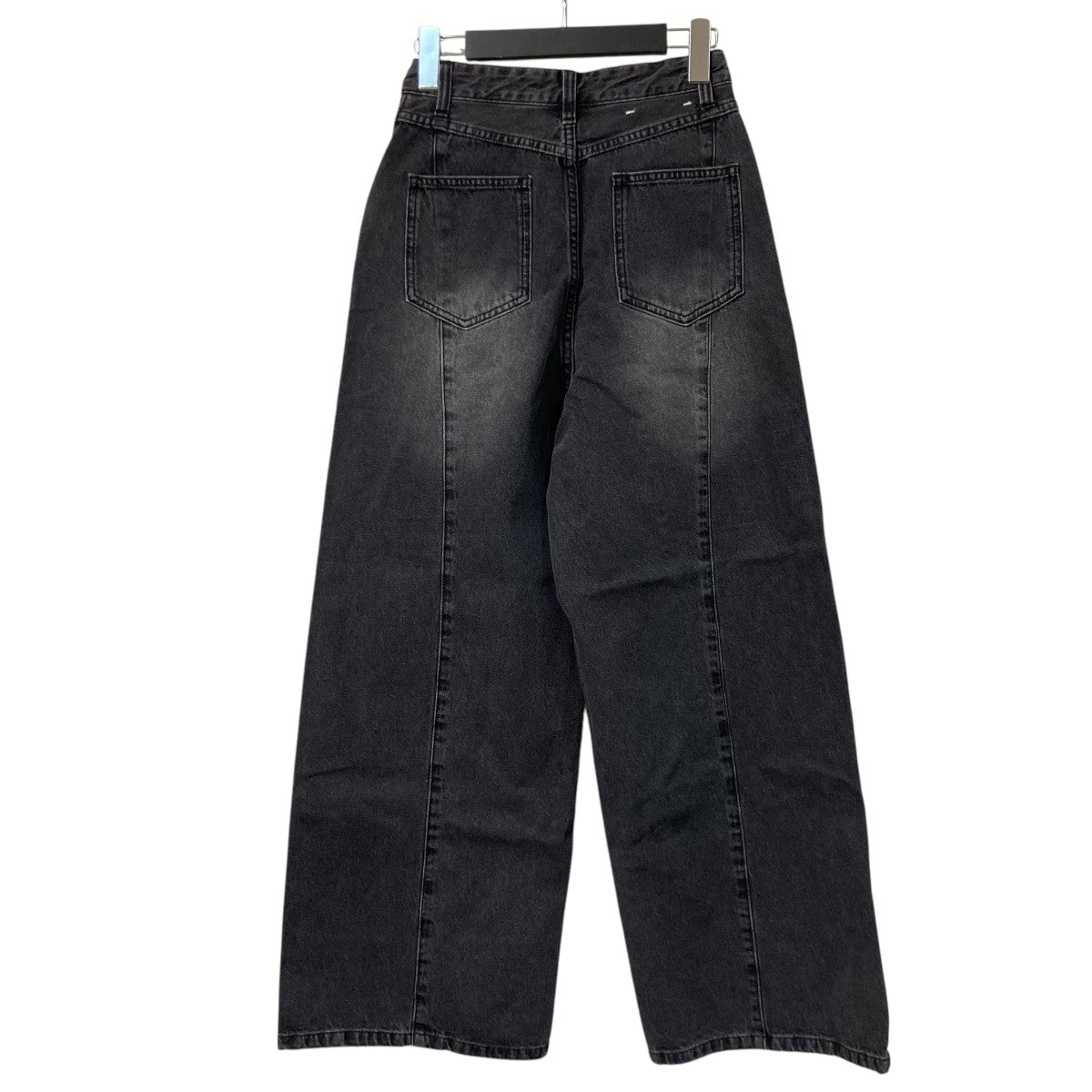 FRAY ID(フレイアイディー) アシメダブルウエストワイドデニムパンツ