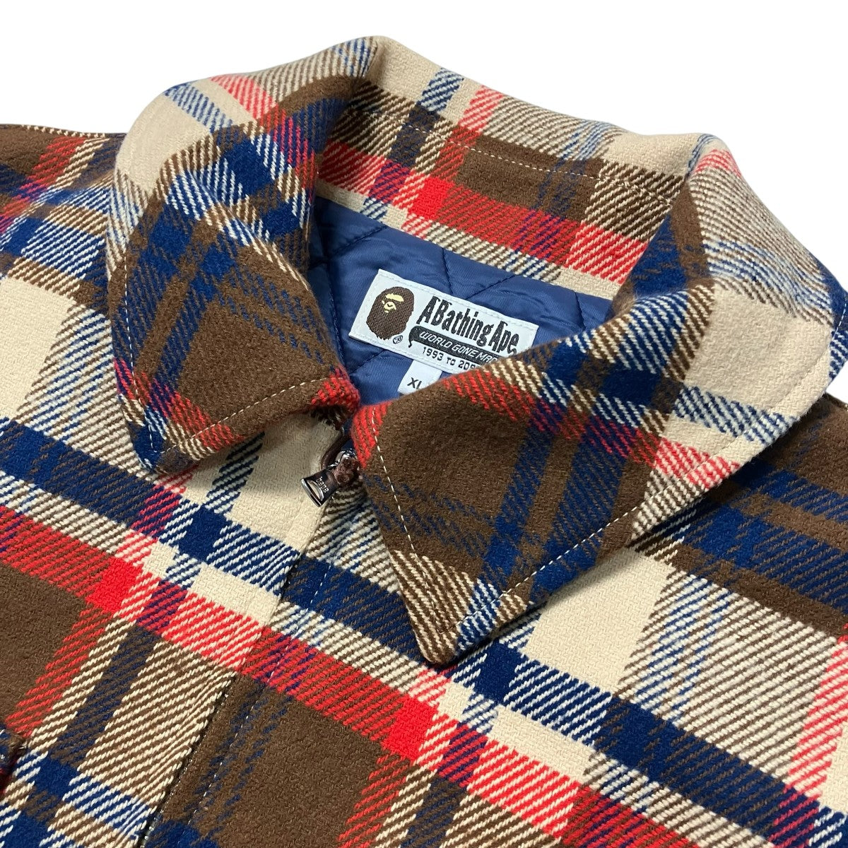 A BATHING APE(アベイシングエイプ) BAPE CHECK CPO ZIP JACKET