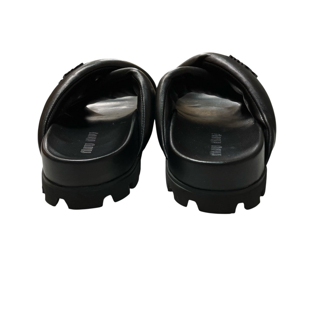 MIU MIU(ミュウミュウ) サンダル ブラック サイズ 37 1/2｜【公式