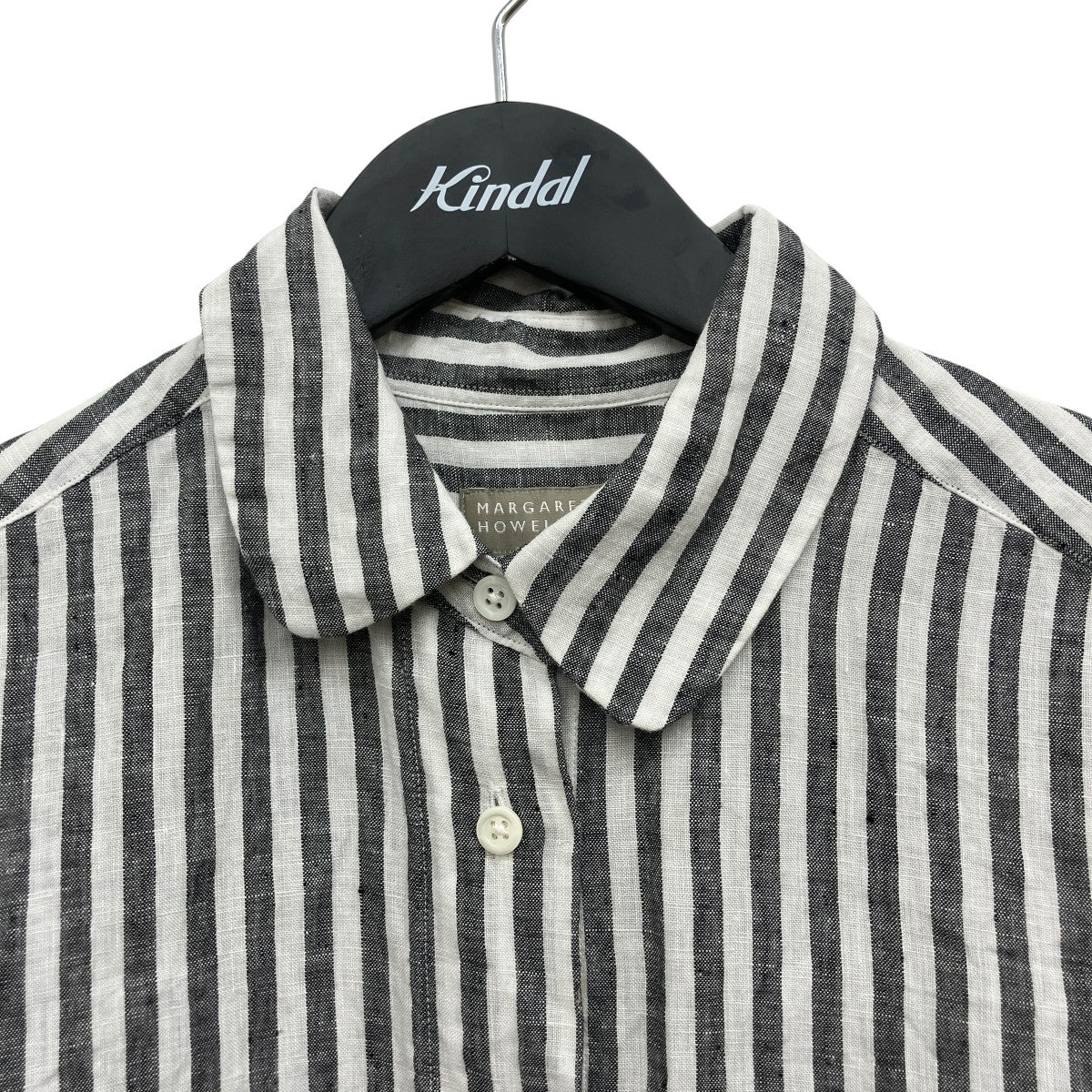 MARGARET HOWELL(マーガレットハウエル) ストライプ半袖シャツ578