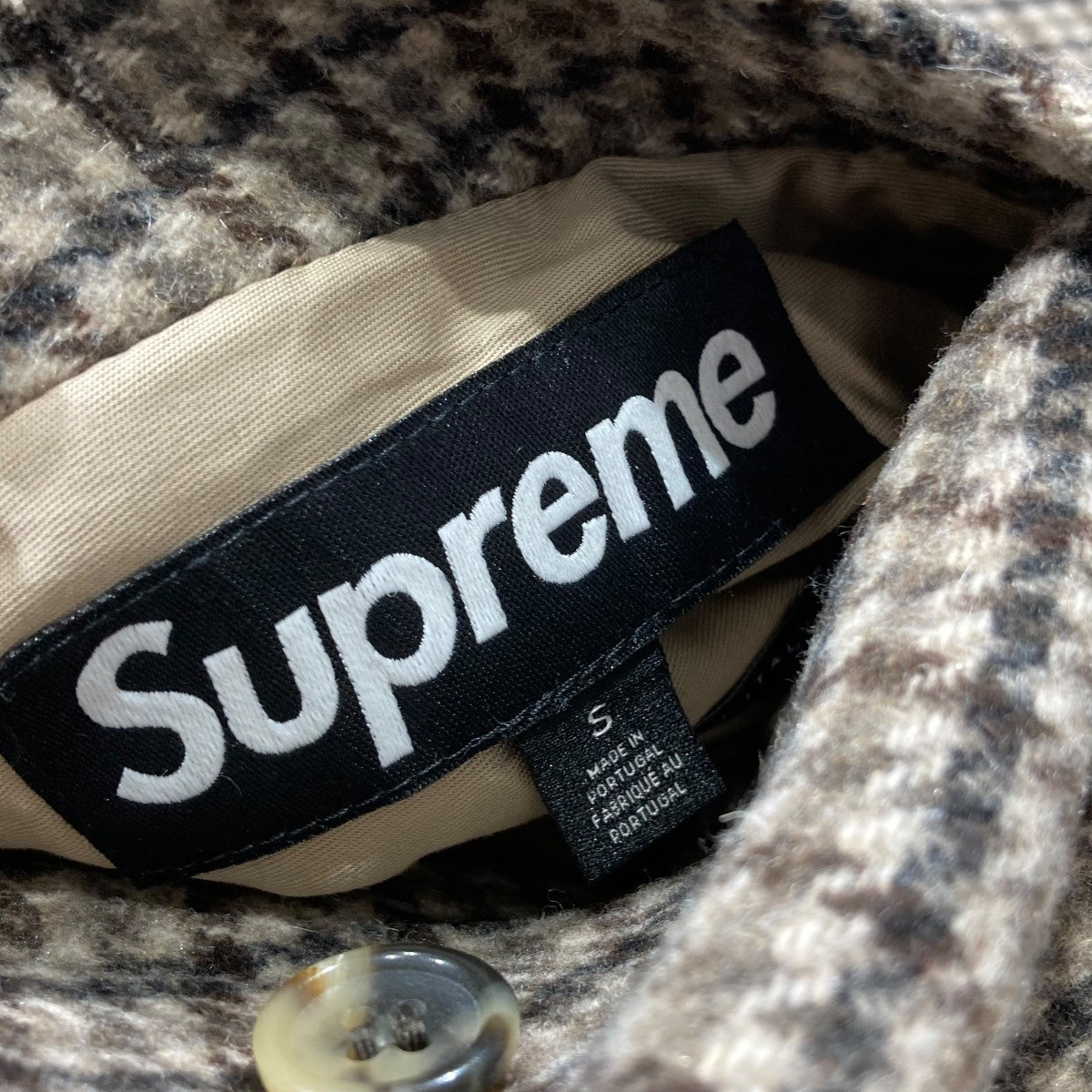 Supreme(シュプリーム) 23AWReversible Houndstooth Overcoat