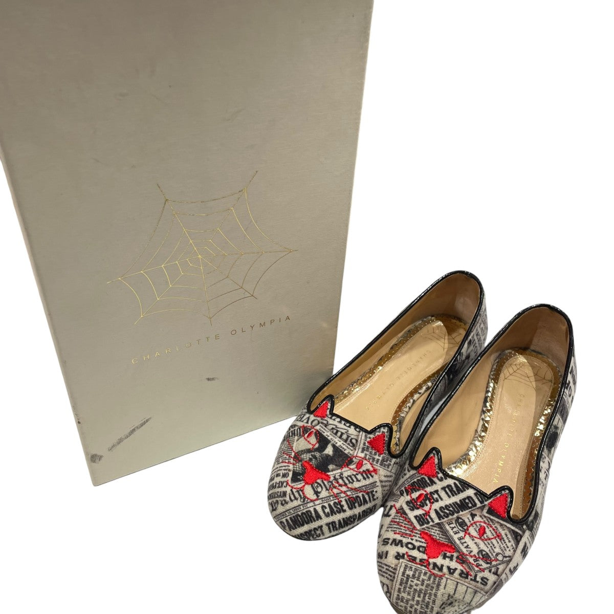 Charlotte Olympia(シャーロット オリンピア) KITTY FLATSパンプス