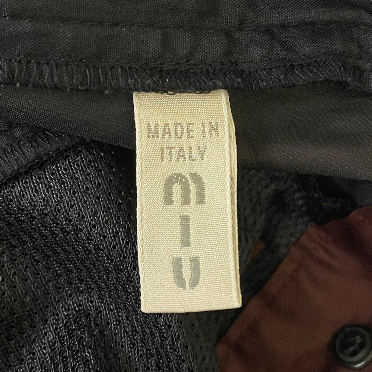 MIU MIU(ミュウミュウ) 00sナイロンパンツ ネイビー サイズ 50｜【公式