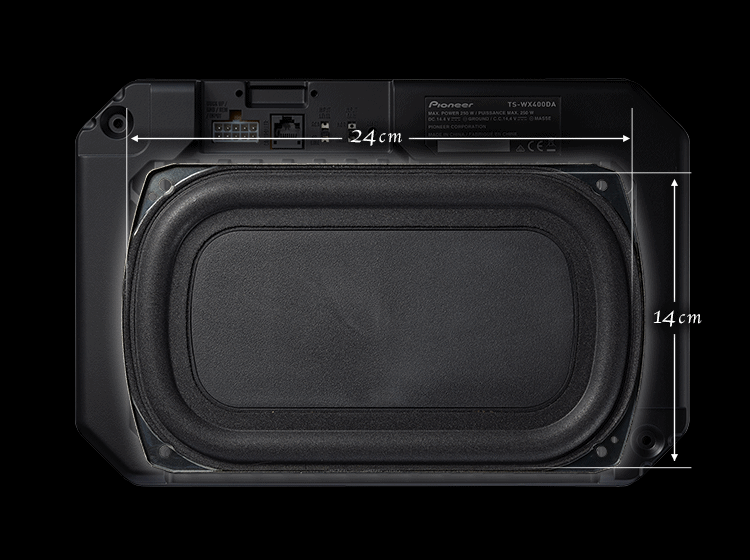 24cm×14cmパワードサブウーファー TS-WX400DA ｜パイオニア公式