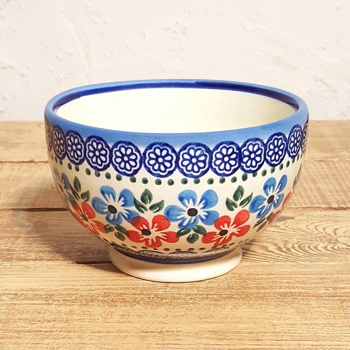 ポーリッシュポタリー WIZA ボウル W125-166 。直径10.5×高さ7cm前後