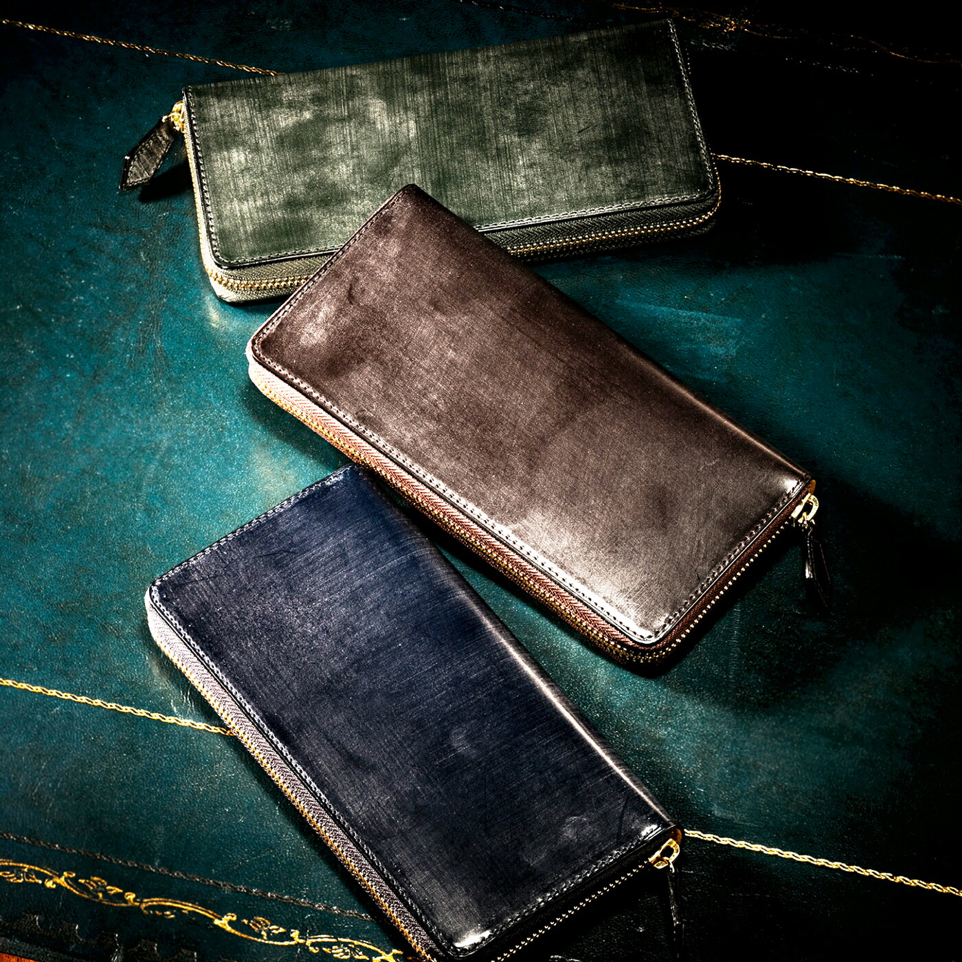 楽天市場】【ココマイスター】コードバンヘリテージ・スミス 3つ折り