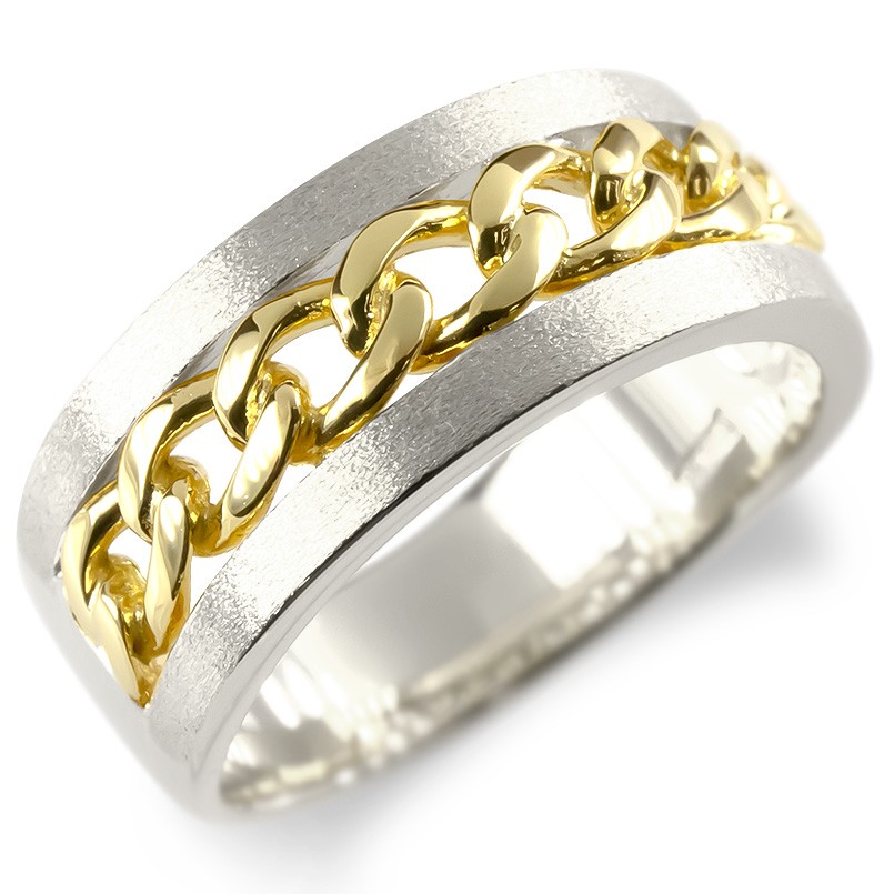 楽天市場】【10%OFFセール】18金 リング ゴールド メンズ プラチナ