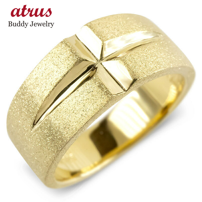 楽天市場】【10%OFFセール】18金 リング k18 ゴールド 指輪 クロス