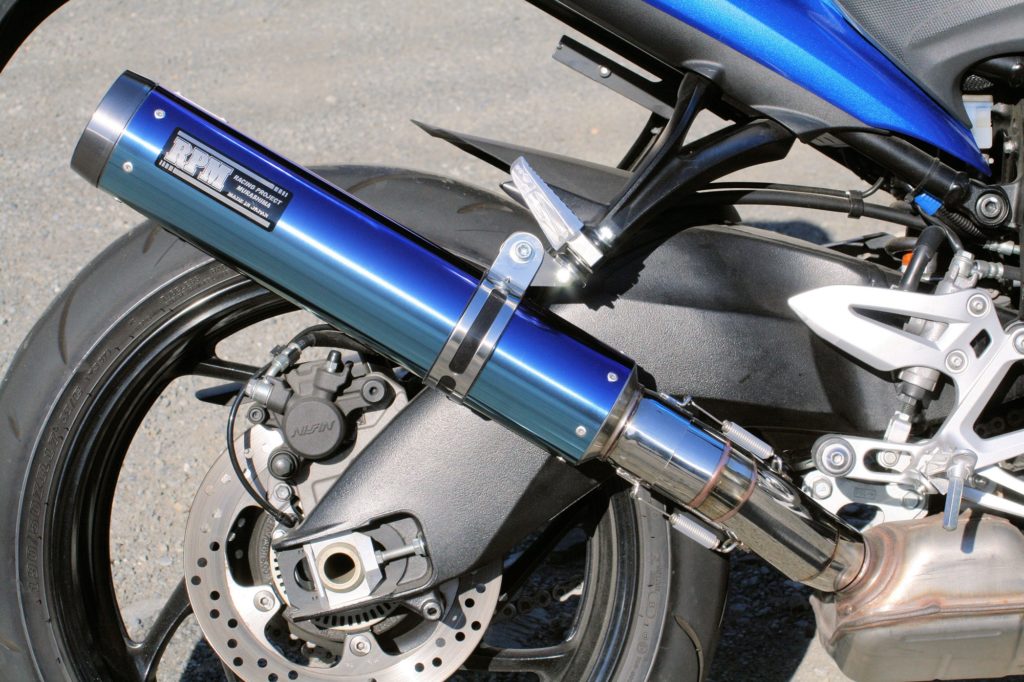 楽天市場】RPM 1801 マフラー RPM-LUXE スリップオン 左右出し ブルー