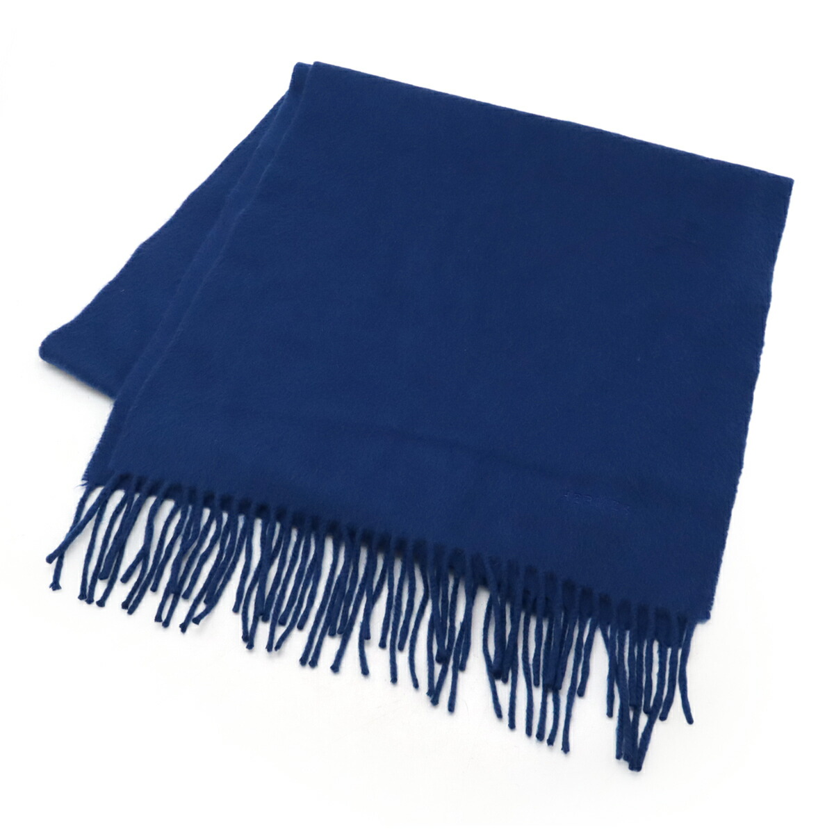 楽天市場】HERMES エルメス マフラー ストール フリンジ ロゴ刺繍