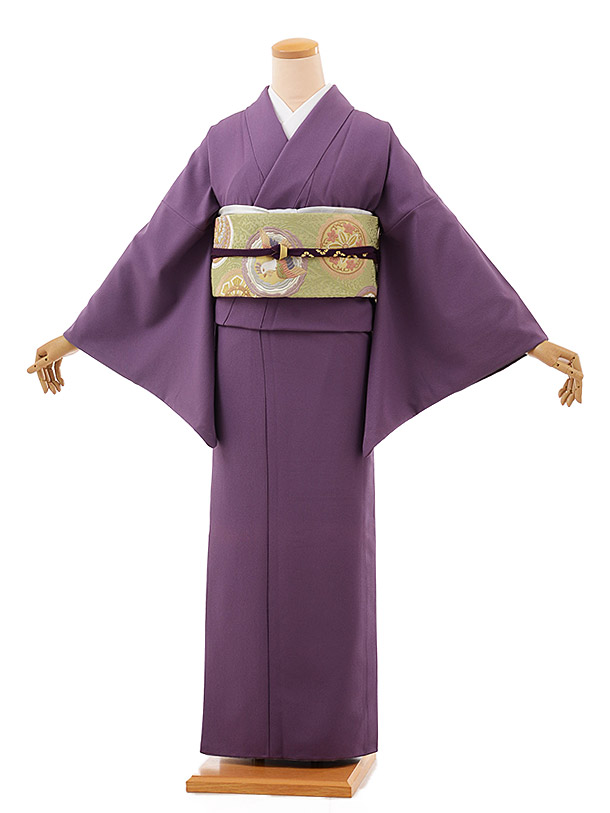 楽天市場】色無地 レンタル ADD0037 紫 一つ紋 [入学式][卒業式][卒園