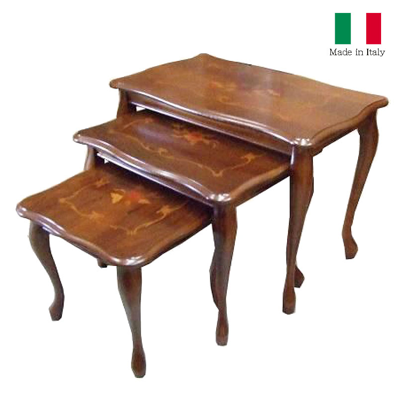 楽天市場】【送料無料】イタリア製 アンティーク調 象嵌 ネスト