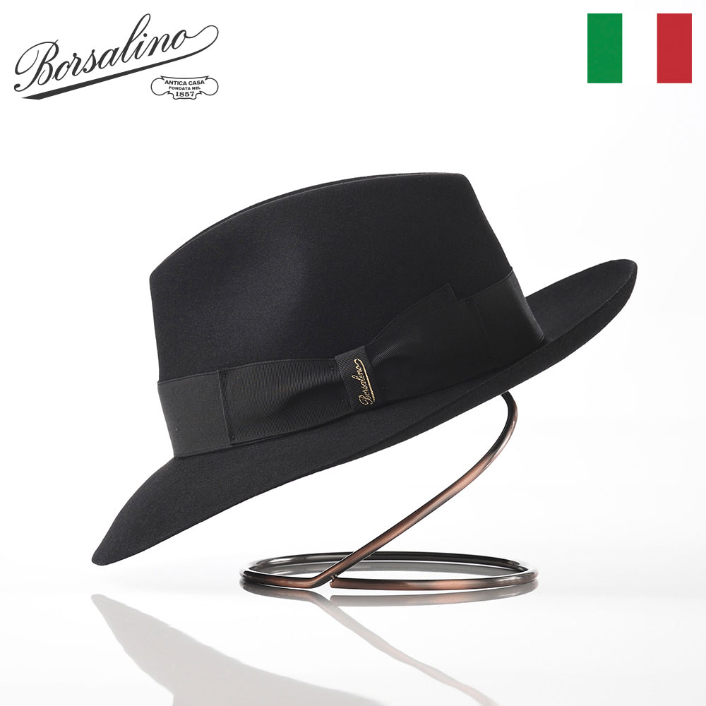 楽天市場】Borsalino ボルサリーノ 中折れハット フェルト帽 秋 冬