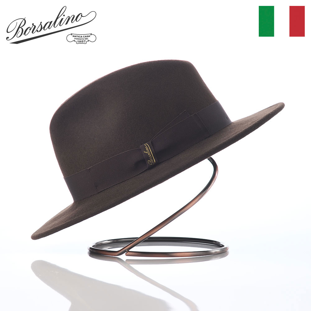 楽天市場】Borsalino ボルサリーノ 中折れハット フェルト帽 秋 冬