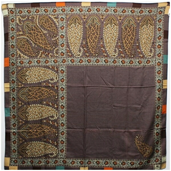 楽天市場】エトロ ウール・シルク 長方形 大判 ストール グリーン