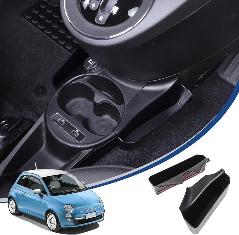 楽天市場】新型 フィアット 500 2016～2024に適用 収納ボックス