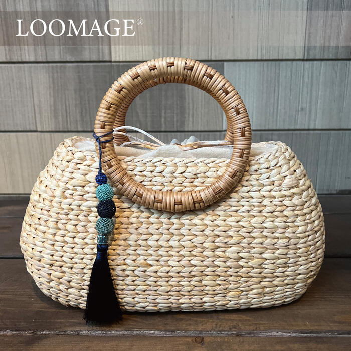 楽天市場】ラタンカゴバッグ type.D ギャラリー凛 おしゃれ バッグ