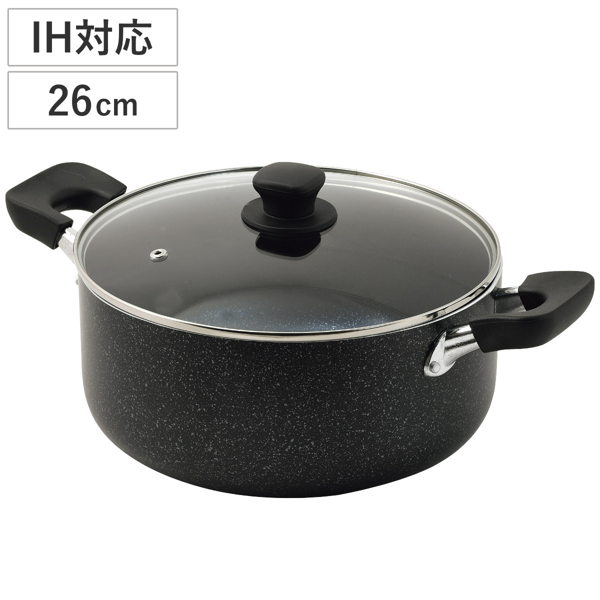 楽天市場】両手鍋 30cm 深型 IH対応 ママディナー 大型鍋 （ ガス火