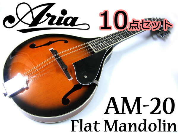 楽天市場】マンドリン ARIA アリア AM-20 初心者 10点セット フラット