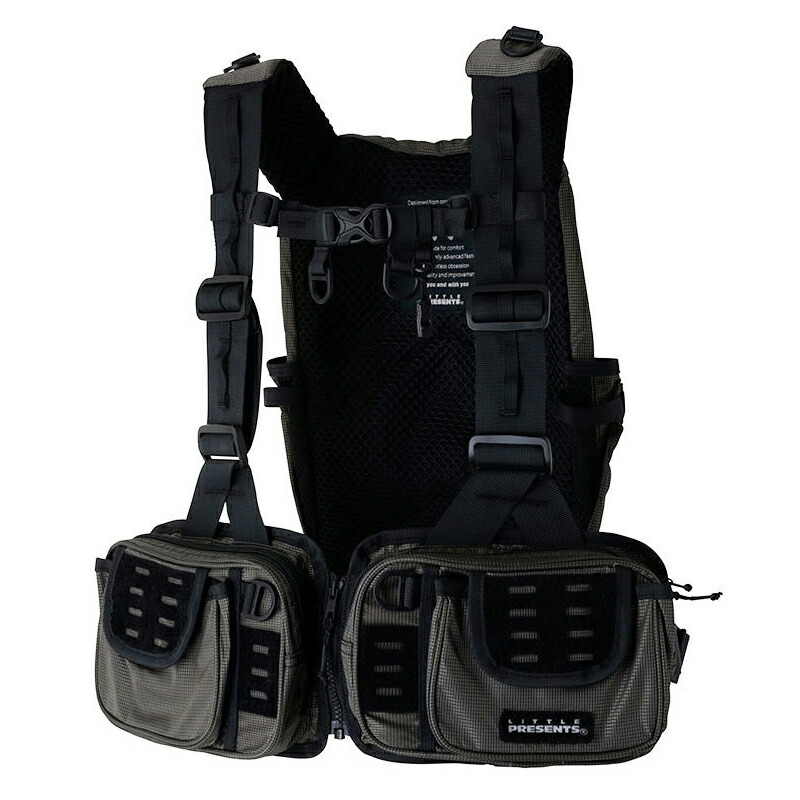 最終値下げ LITTLE PRESENTS チャコールグレイ フィッシングベスト