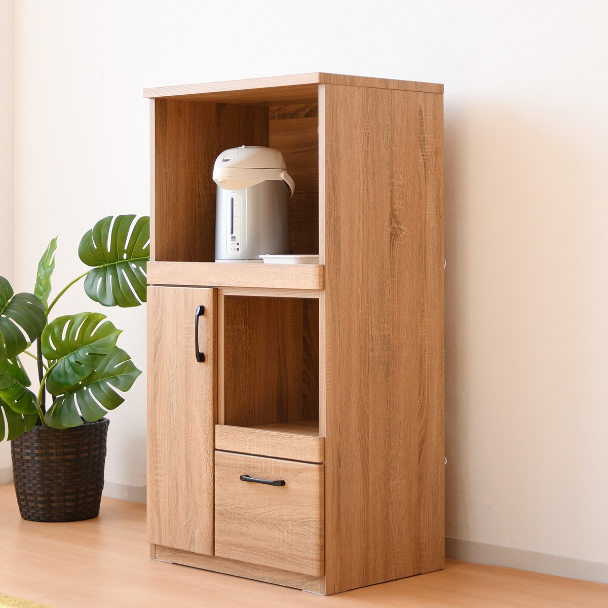 楽天市場】家電＆収納たっぷりレンジボード (扉タイプ 幅57.5cm DBR