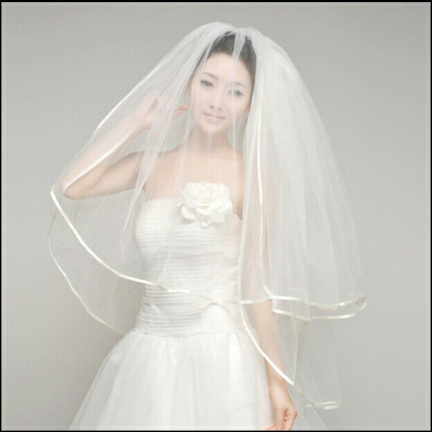 楽天市場】【売り切り超特価】ウェディング ベール パイピングショート