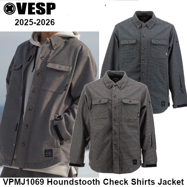 楽天市場】23-24 VESP べスプ VPMJ1039 Tweed Wool Shirts Jacket
