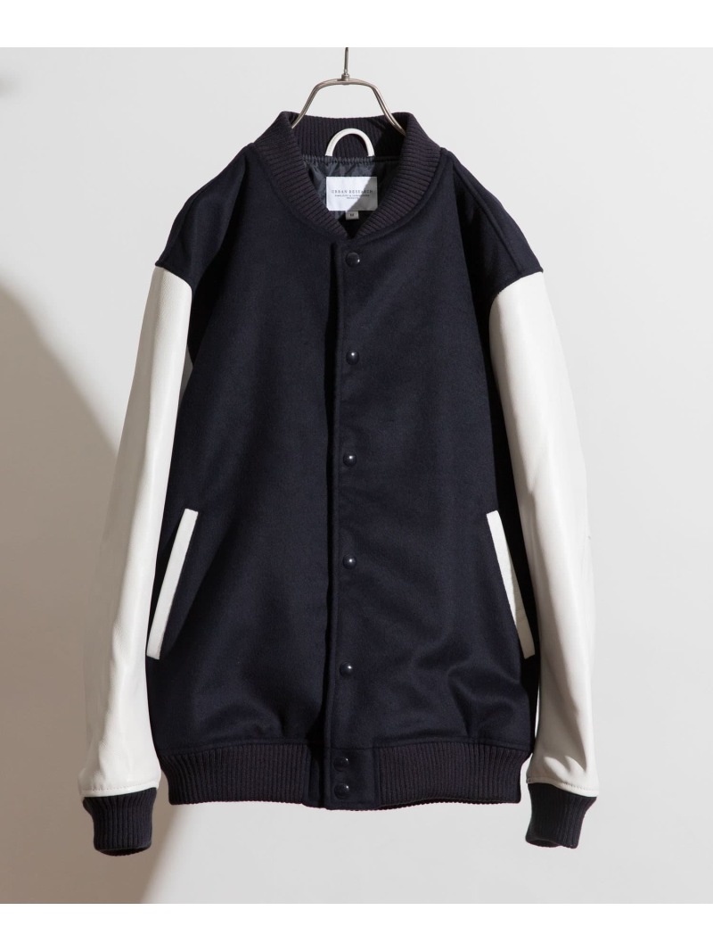SALE／40%OFF】URBAN RESEARCH ウール/レザー アワードジャケット