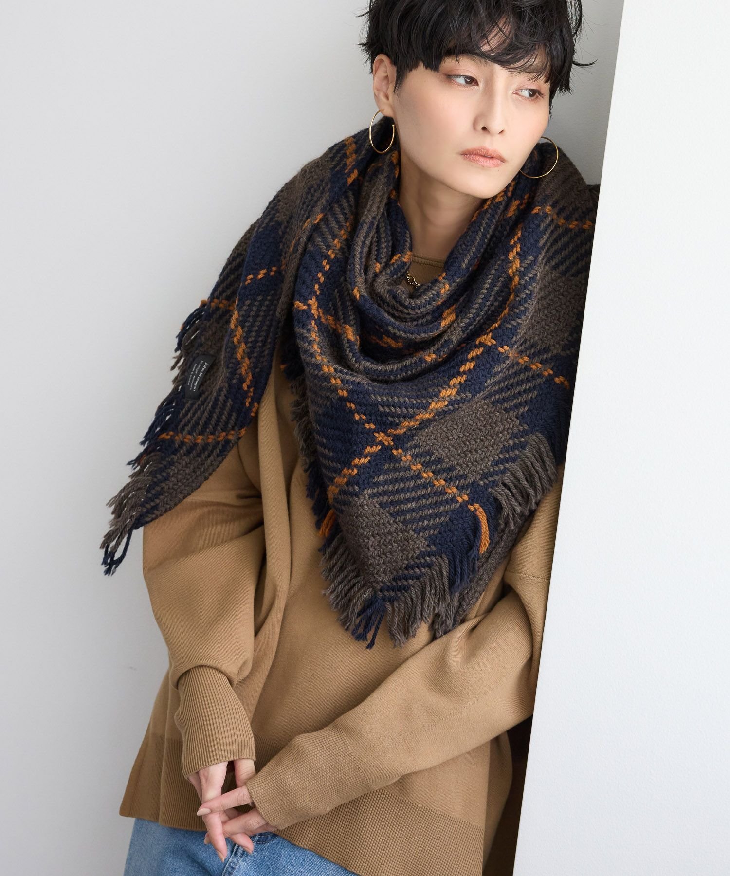 楽天市場】John Branigan (ジョンブラニガン) / 三角ストール