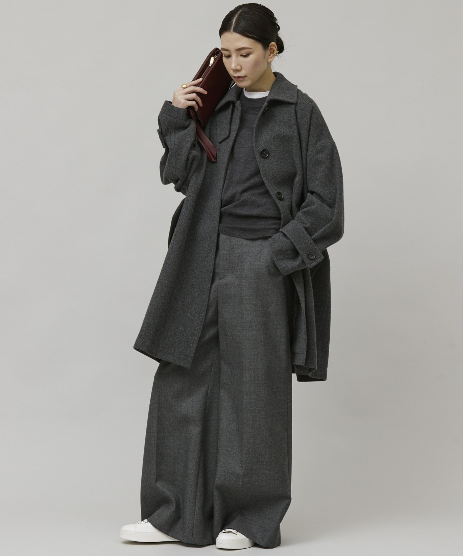 SALE／20%OFF】Curensology メルトンステンカラーコート カレン