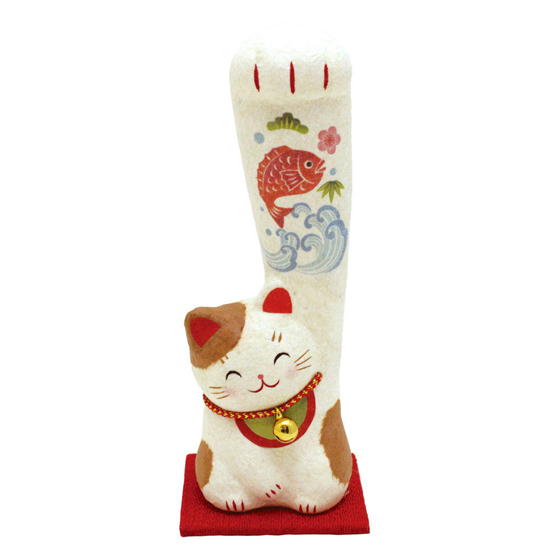 楽天市場】群馬県 伝統工芸品 高崎張り子縁起物 招き猫張り子猫（大