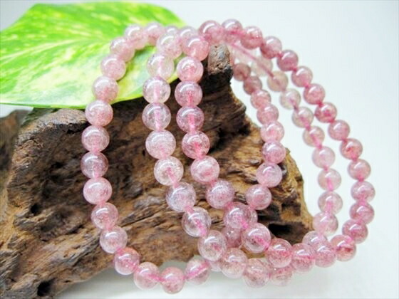 楽天市場】【均一ブレスレット】ミックスストロベリークォーツ品質