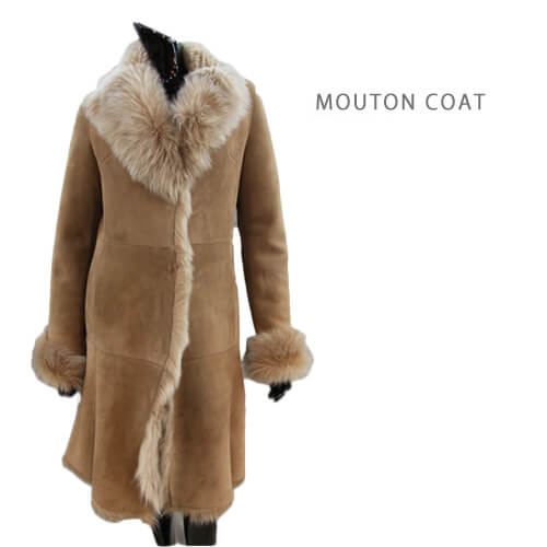 楽天市場】ムートンコート レディース ロングコート 9号 1641 : 皮の
