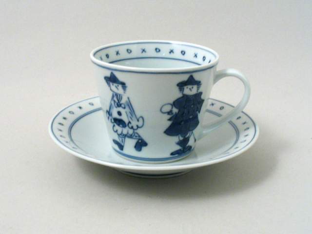 楽天市場】【有田焼】【青花】【しん窯】絵変舟型銘々皿揃 【絵変わり5