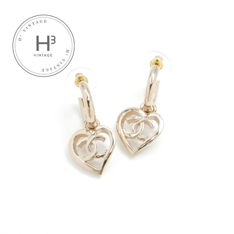 楽天市場】CHANEL PIERCEシャネル ハートピアス CCロゴ 特別な日の