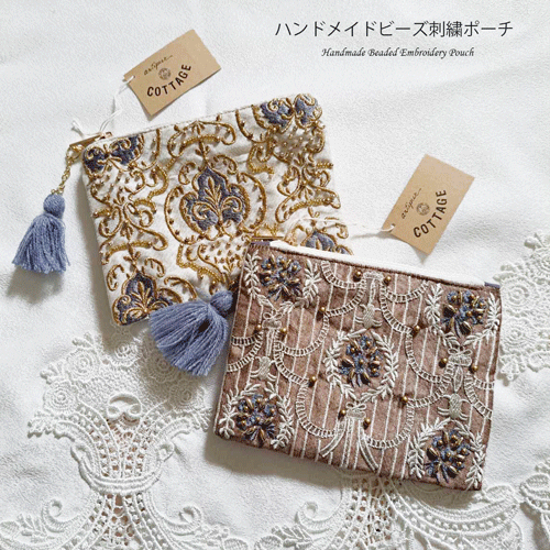 楽天市場】【送料無料】ハンドメイド ビーズ インド刺繍 Lサイズ