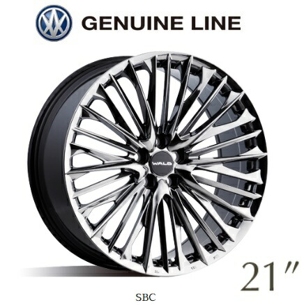 楽天市場】送料無料 ホイールのみ 4本セット WALD JENUINELINE F001 21