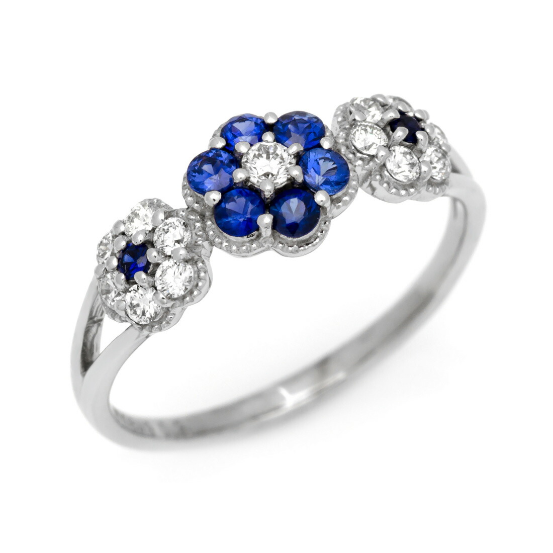 楽天市場】SS800円クーポン リング ブルーサファイア ダイヤモンド