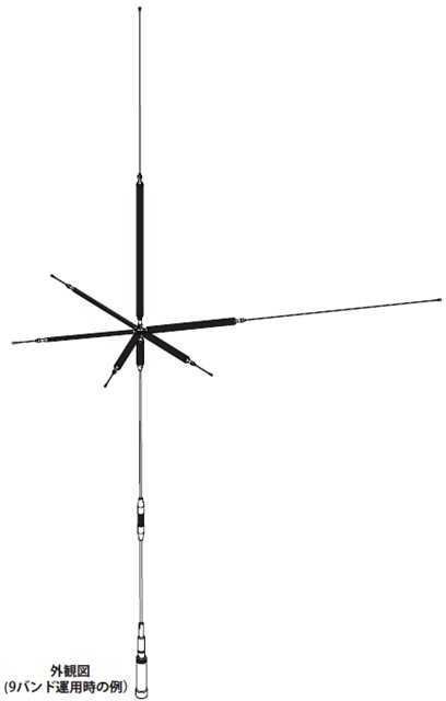 楽天市場】HFV5 ダイヤモンドアンテナ(第一電波工業) 7/14/21/28/50MHz