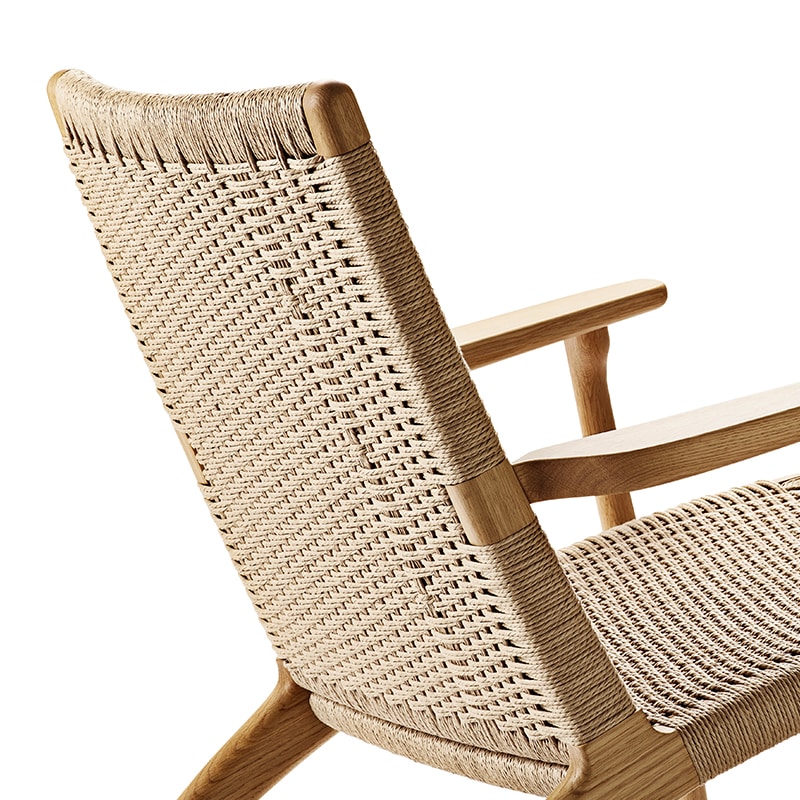 CH25 ラウンジチェア (樹種 / 塗装オーク材：ソープ仕上げ ペーパー