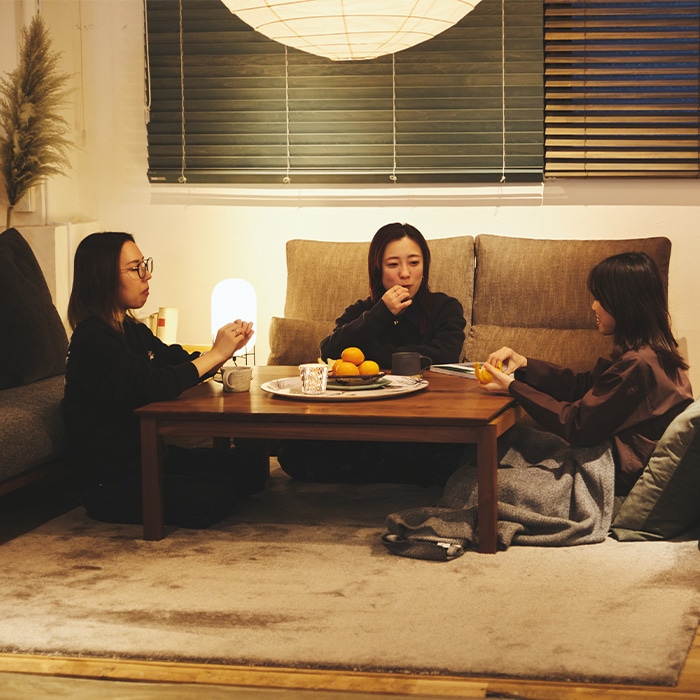 トーカスト コタツテーブル(ウォールナット) (サイズ幅100×奥行70cm