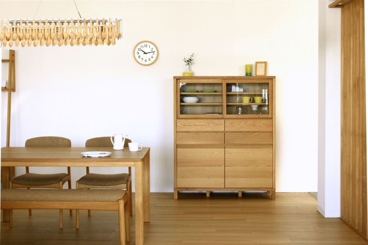 カノ カップボード 115(ホワイトオーク) | 高野木工(TAKANO MOKKOU