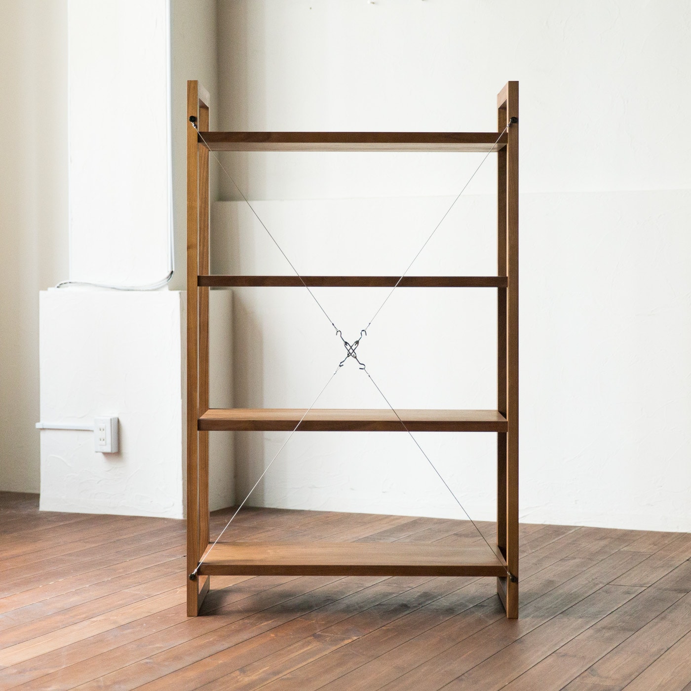 リアル オーダー シェルフ (幅80.4cm 高さ60cm（2段） 樹種ホワイト